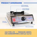 ASTRON GS-133T Single Burner Gas Stove