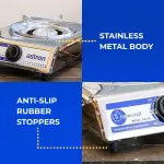 ASTRON GS-188 Single Burner Gas Stove | Heavy-Duty Stainless Steel | Auto-Ignition