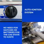 ASTRON GS-188 Single Burner Gas Stove | Heavy-Duty Stainless Steel | Auto-Ignition