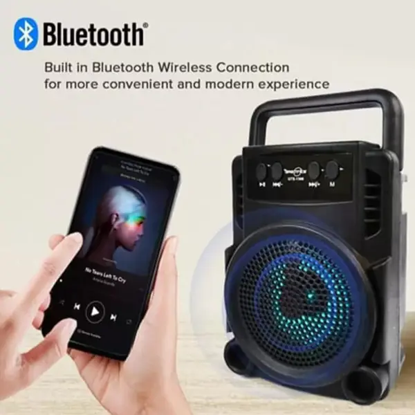 Portable Bluetooth Speaker with LED Lights 1360