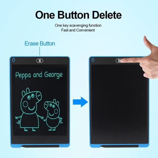 LCD Drawing Tablet – Reusable Electronic Writing & Doodle Board for Kids & Adults