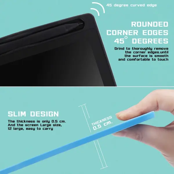 LCD Drawing Tablet – Reusable Electronic Writing & Doodle Board for Kids & Adults