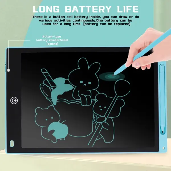 LCD Drawing Tablet – Reusable Electronic Writing & Doodle Board for Kids & Adults