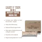 LIGHT N' TRIM 20-in-1 Instant Coffee Mix with Collagen, Glutathione, L-Carnitine & Herbal Blend | 10 Sachets