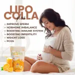 Lipo Colla Plus 8-in-1 Herbal Juice Powder Mix with Korean Ginseng & L-Carnitine – Orange Flavor (10 Sachets)