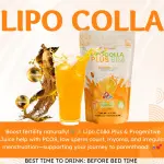 Lipo Colla Plus 8-in-1 Herbal Juice Powder Mix with Korean Ginseng & L-Carnitine – Orange Flavor (10 Sachets)