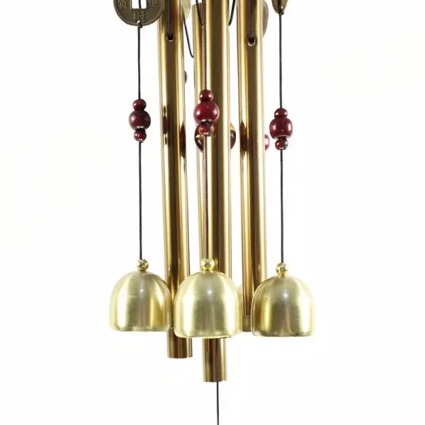 Feng Shui Wind Chimes – Lucky Metal Hanging Bell for Wealth, Good Luck, Positive Energy & Home Decor