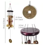 Feng Shui Wind Chimes – Lucky Metal Hanging Bell for Wealth, Good Luck, Positive Energy & Home Decor