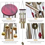 Feng Shui Wind Chimes – Lucky Metal Hanging Bell for Wealth, Good Luck, Positive Energy & Home Decor