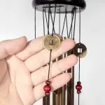 Feng Shui Wind Chimes – Lucky Metal Hanging Bell for Wealth, Good Luck, Positive Energy & Home Decor