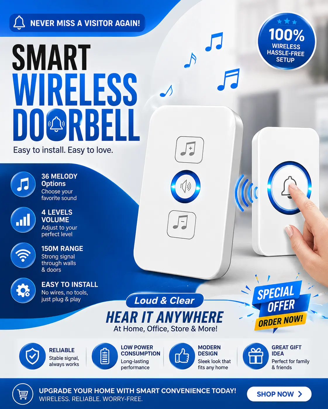 Wireless Smart Door Bell