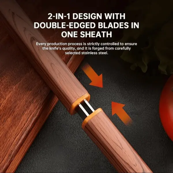 2-in-1 Double Knife – Portable Folding Utility Knife & Cutter