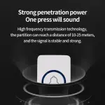 Wireless Doorbell – Smart Cordless Door Chime Kit for Home, Office & Apartment