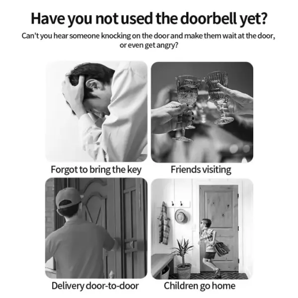 Wireless Doorbell – Smart Cordless Door Chime Kit for Home, Office & Apartment