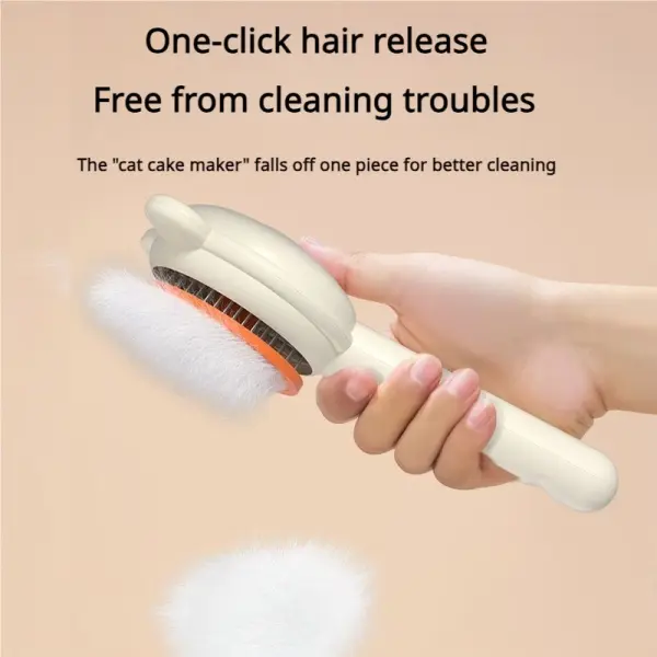 Pet Hair Comb – Self-Cleaning Grooming Brush for Dogs & Cats